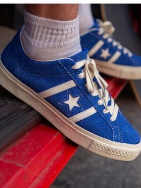 Converse CONS One Star Academy Pro Suede, Blue and White, NWOB, 4.5
